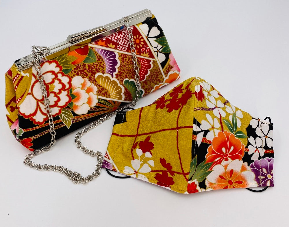 Japanese Kimono Obi Clutch