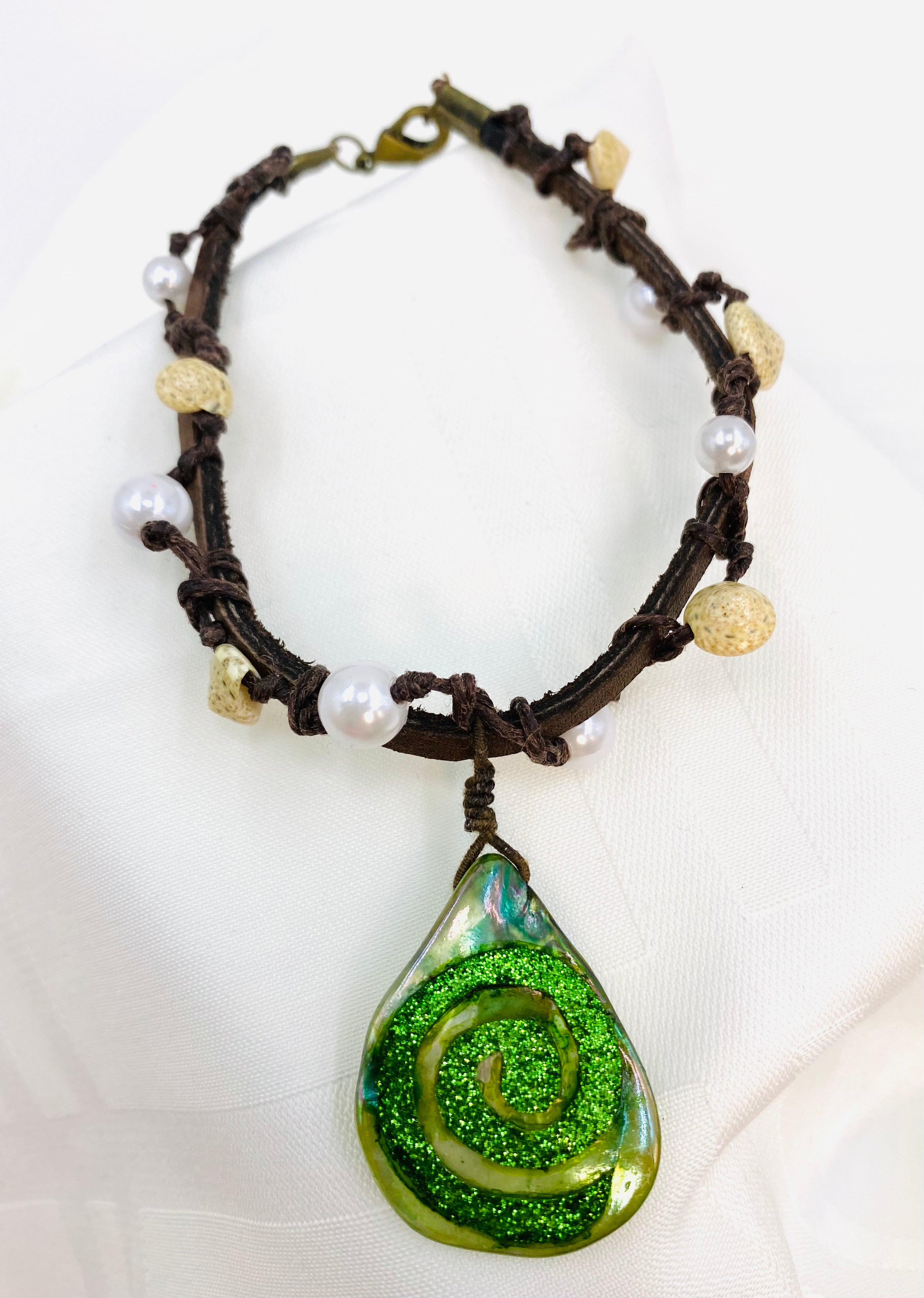 Moana necklace with removable heart of te fiti sale